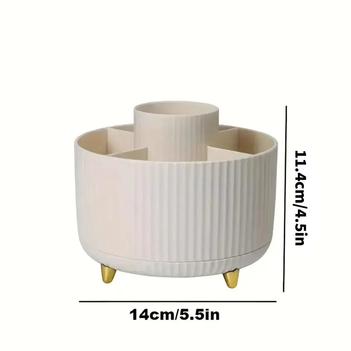 360° Rotating Makeup Brush Organizer - Image 3