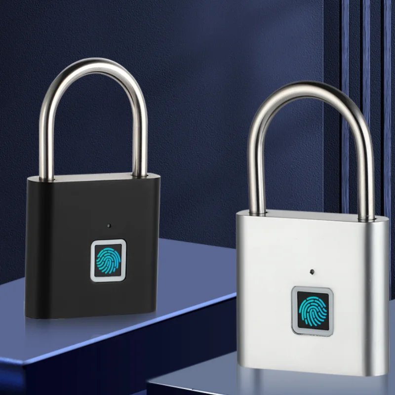 Smart Fingerprint Padlock (USB-C Rechargeable)
