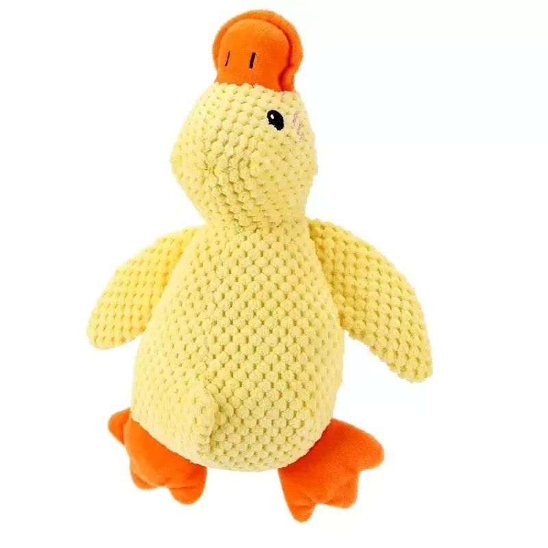 Squeaky Duck Plush Dog Toy