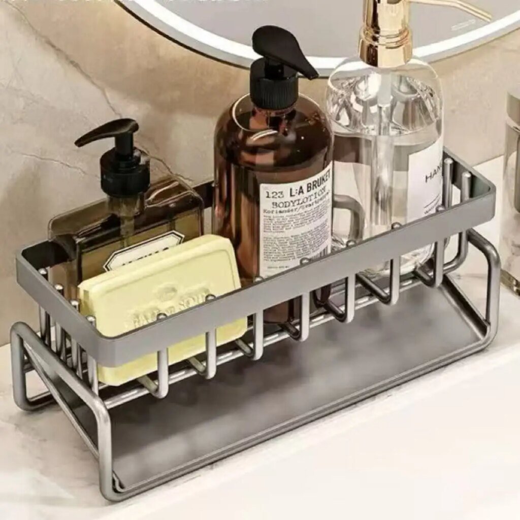 Self-Draining Sink Organizer Rack