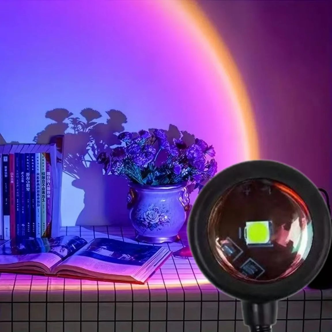 Sunset Projection Lamp – USB LED Mood Light - Image 3