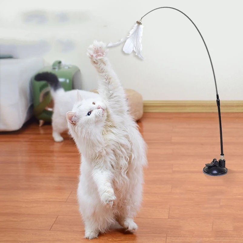 Suction-Cup Cat Teaser Toy